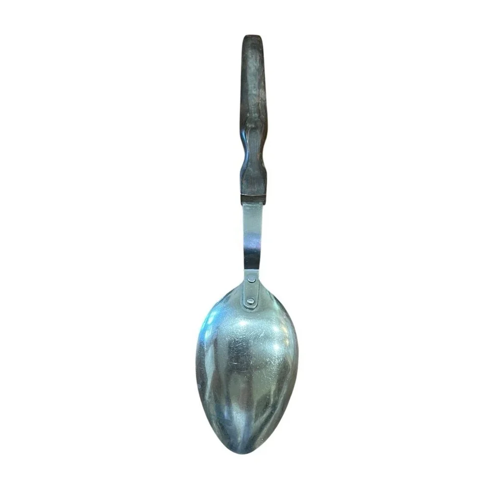 Vintage Cutco No 12  Brown Wood Handle Basting Serving Spoon 12